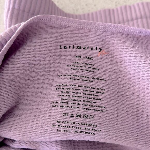 Free People Mmkay Seamless Tank Top Crisscross Ribbed M/L NWT High Neck Seamless - Picture 10 of 13